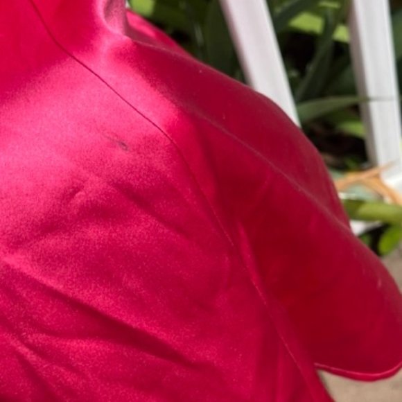 Reformation Marguerite Spaghetti Strap Midi Silk Dress Flambe Pink Women's 8 NWT - Picture 10 of 14